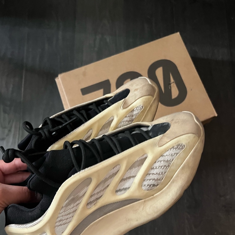 adidas Yeezy 700 V3 Black and Cream Sneakers
